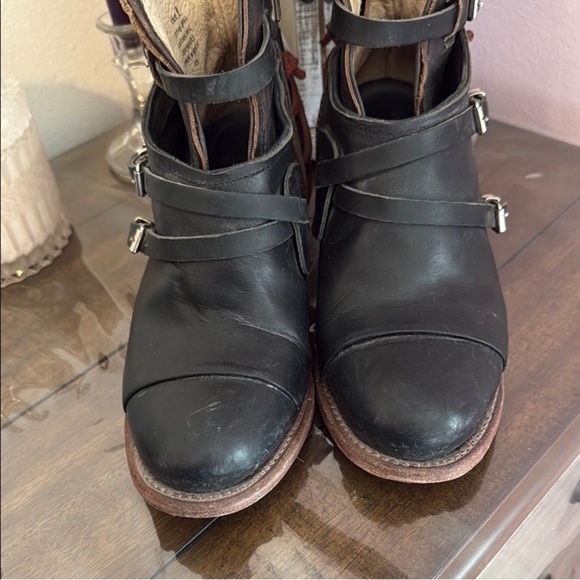 Freebird crue black genuine leather rustic boots size 9 - Picture 7 of 14